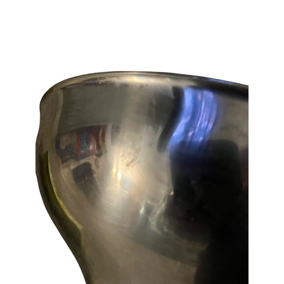 Vintage International Decorator 18-8 Stainless Steel Pedestal Bowl With Ornate B - Picture 6 of 14